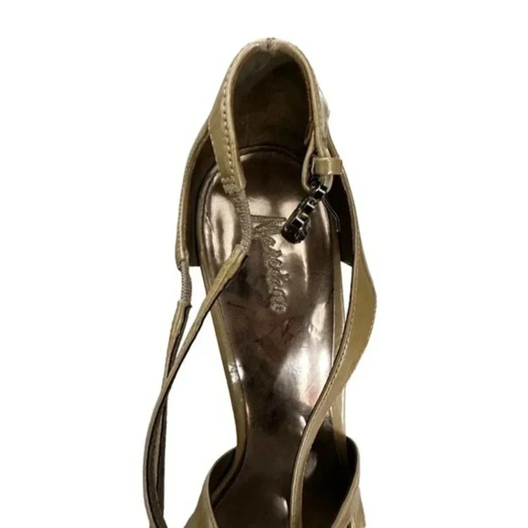 Marciano Womens Leather Open Toe‎ Stiletto Heel Ankle Buckle Strap Sandal 10 M - Picture 2 of 5